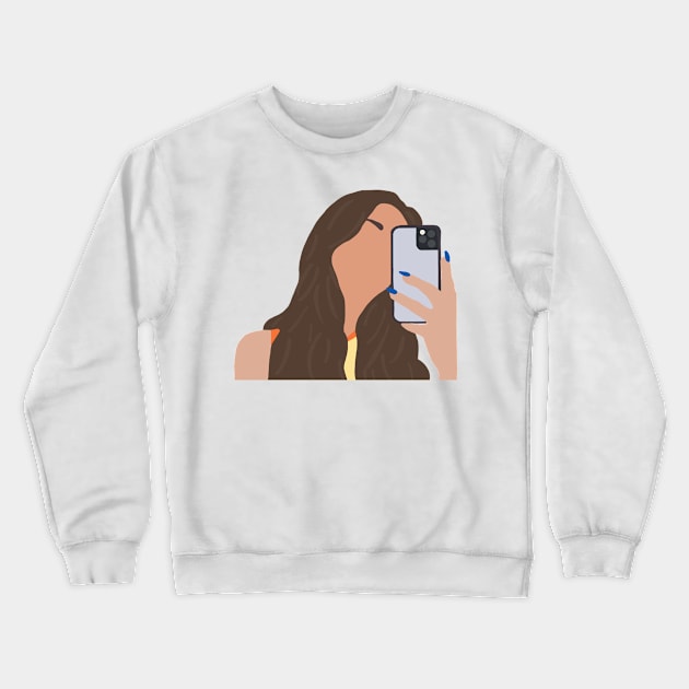 Addison rae selfie Crewneck Sweatshirt by gdm123